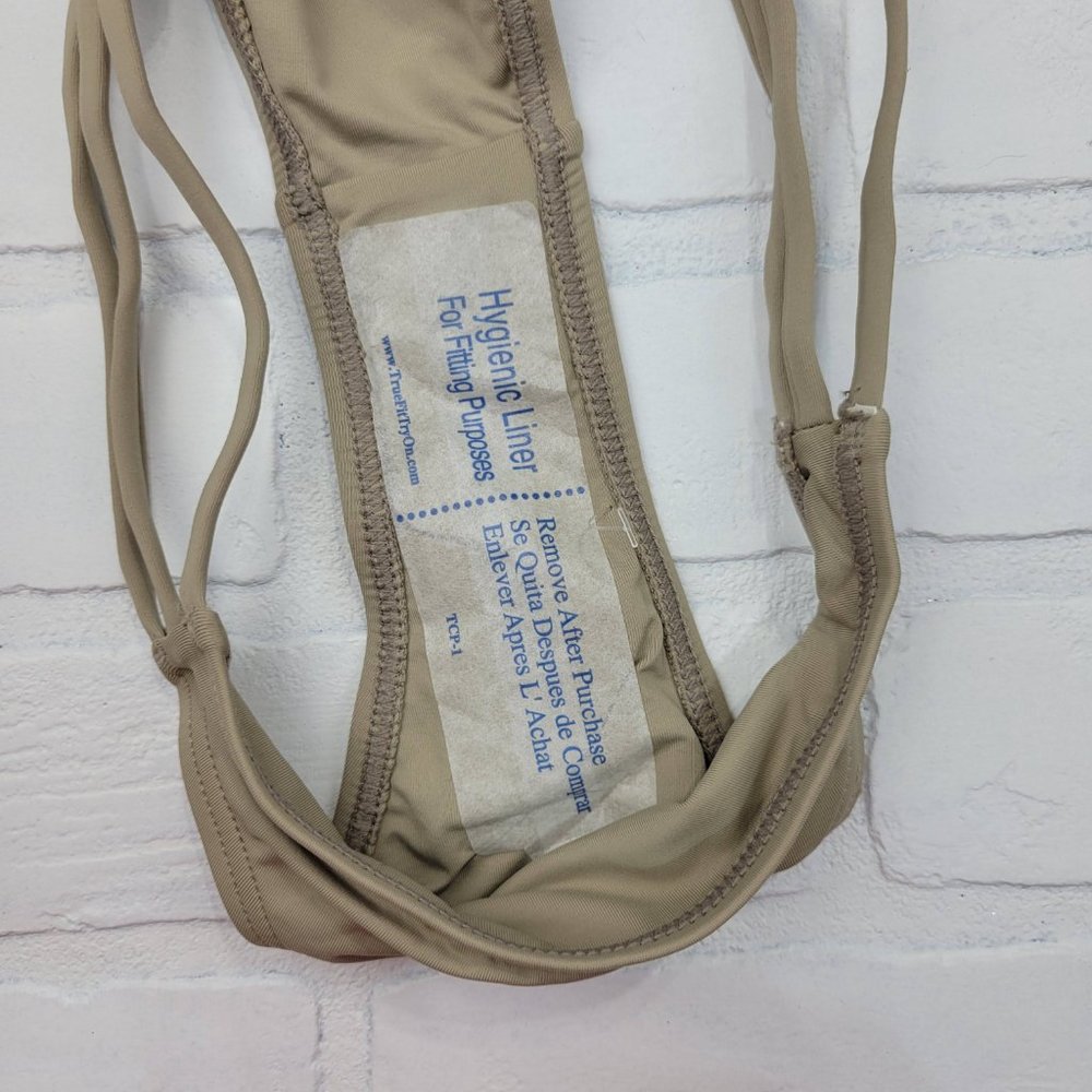 NWT Kikirio | ASOS Maia Strappy Bikini Bottom Canopy Taupe Medium - Picture 7 of 7